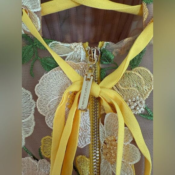 NWOT BRONX AND BANCO Jasmine Maraya Mini Dress in Yellow, size S - Picture 15 of 16